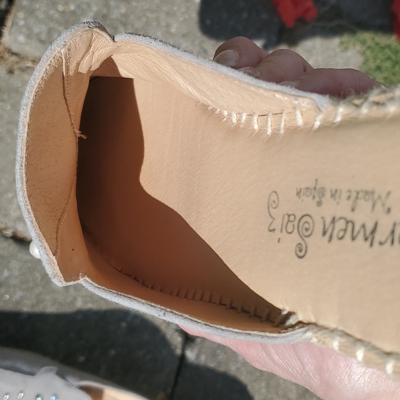 Carmen Saiz Embellished Suede Espadrille Slide On shoes Sz 8.5 - Picture 10 of 10